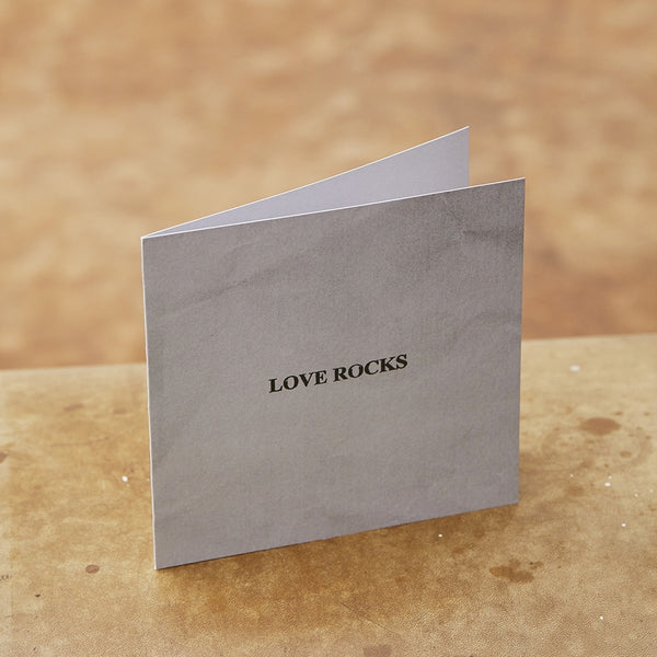 Monday Sunday Card Love Rocks Cards Grey