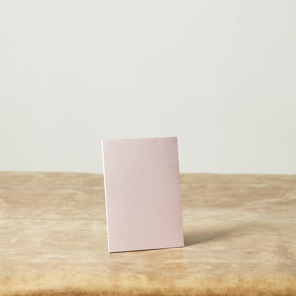 Monday Sunday Visionary Notepad Notepads Pink